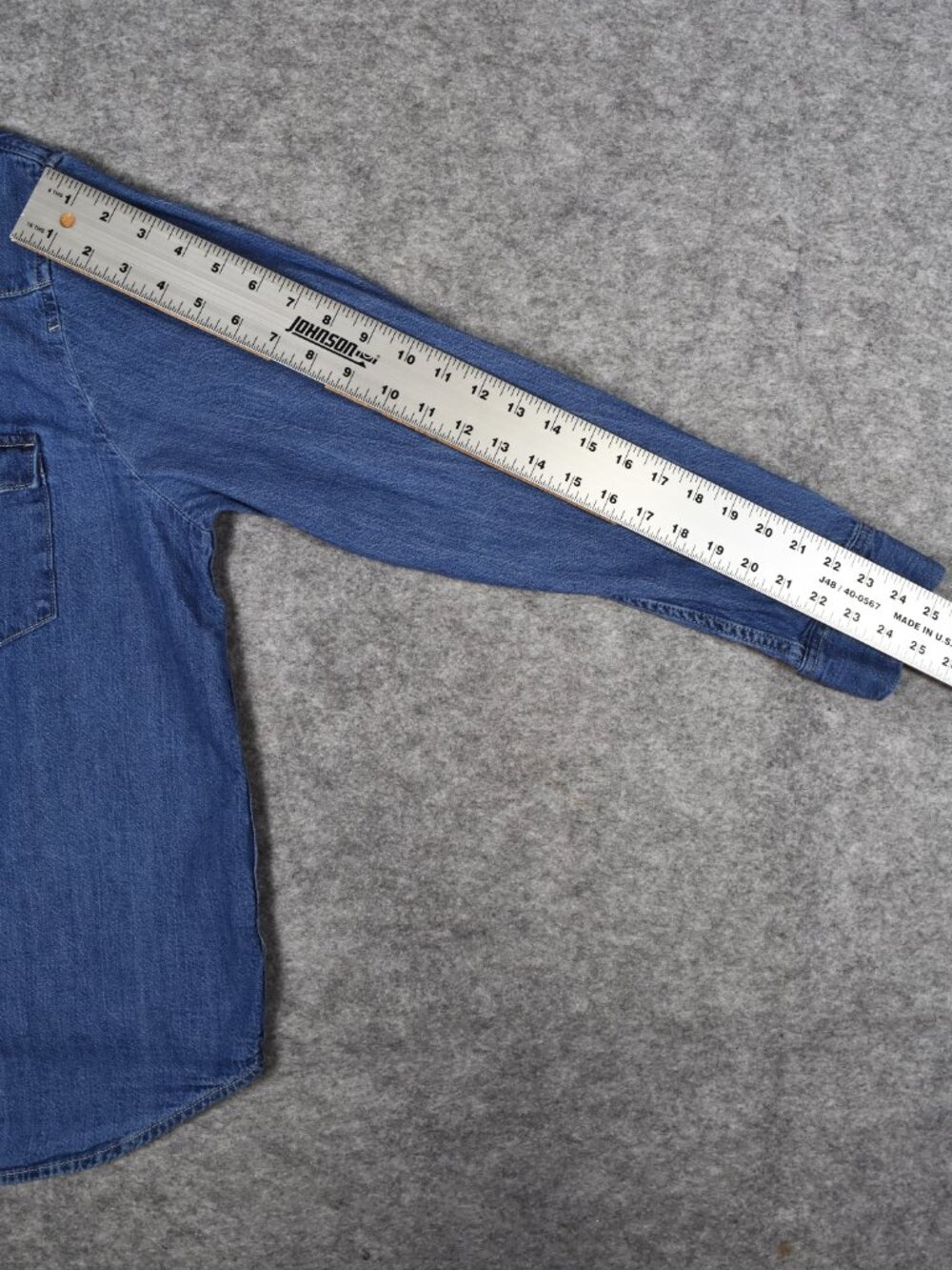 Levi's Ultimate Western Denim Pearl Snap Button Up Shirt Women Size XXL - Picture 14 of 16